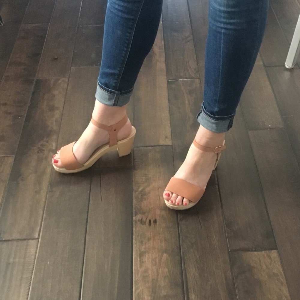 Bryr clogs - Rachel in natural leather